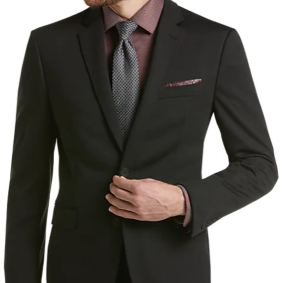 Kenneth Cole Black Suit - Extra Slim Worn Once! - Picture 1 of 3